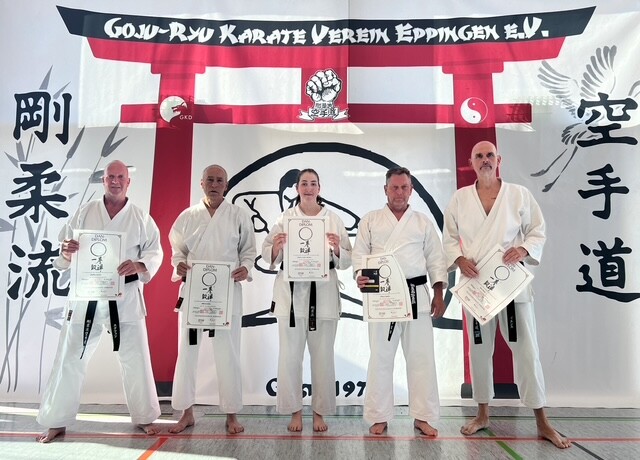 Eppinger Karatekas bei DAN-Prüfung erfolgreich